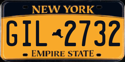 NY license plate GIL2732
