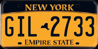 NY license plate GIL2733