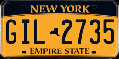 NY license plate GIL2735