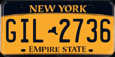 NY license plate GIL2736