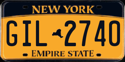 NY license plate GIL2740