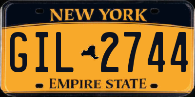 NY license plate GIL2744