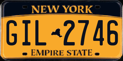 NY license plate GIL2746