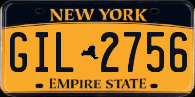 NY license plate GIL2756