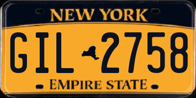 NY license plate GIL2758