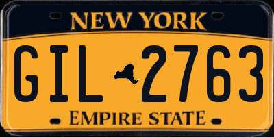 NY license plate GIL2763