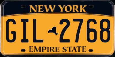 NY license plate GIL2768