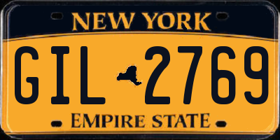 NY license plate GIL2769