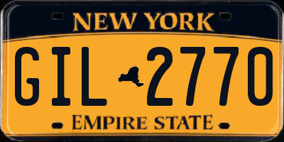 NY license plate GIL2770