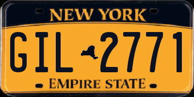 NY license plate GIL2771