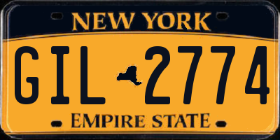 NY license plate GIL2774