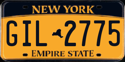 NY license plate GIL2775