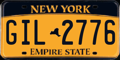 NY license plate GIL2776