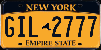 NY license plate GIL2777