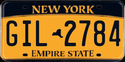 NY license plate GIL2784