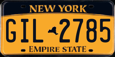 NY license plate GIL2785