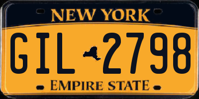 NY license plate GIL2798