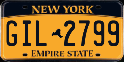 NY license plate GIL2799