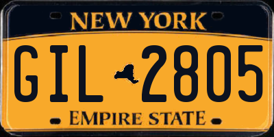 NY license plate GIL2805
