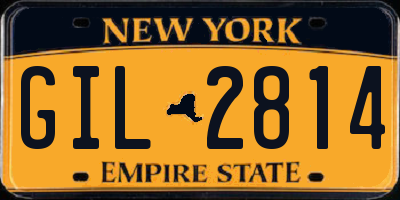 NY license plate GIL2814
