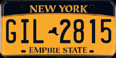 NY license plate GIL2815