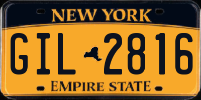 NY license plate GIL2816