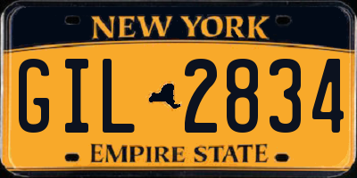 NY license plate GIL2834