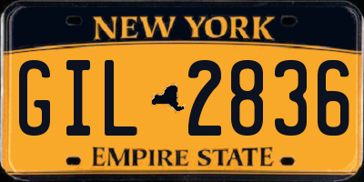 NY license plate GIL2836