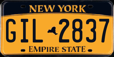 NY license plate GIL2837