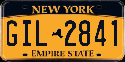 NY license plate GIL2841