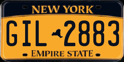 NY license plate GIL2883