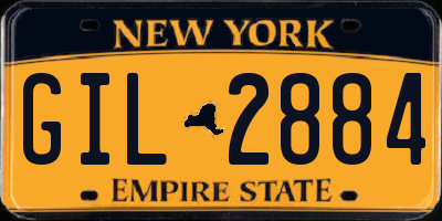 NY license plate GIL2884