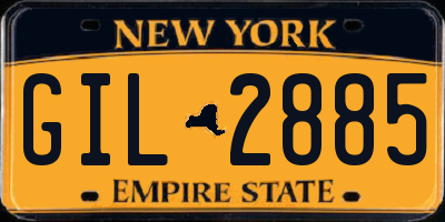 NY license plate GIL2885