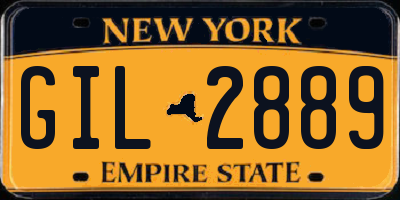 NY license plate GIL2889