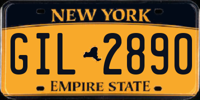 NY license plate GIL2890