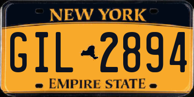 NY license plate GIL2894