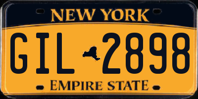 NY license plate GIL2898