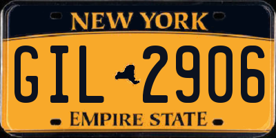 NY license plate GIL2906