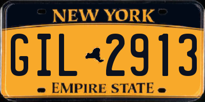 NY license plate GIL2913