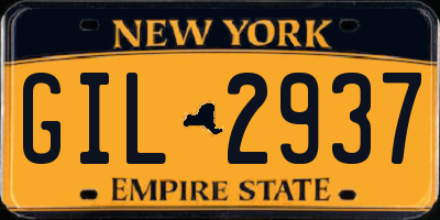NY license plate GIL2937
