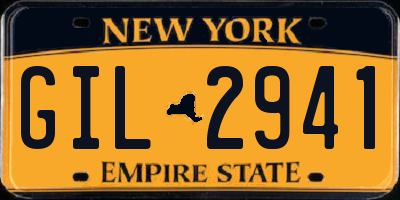 NY license plate GIL2941