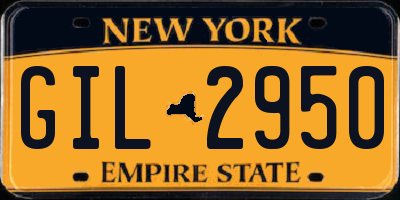 NY license plate GIL2950