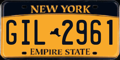 NY license plate GIL2961