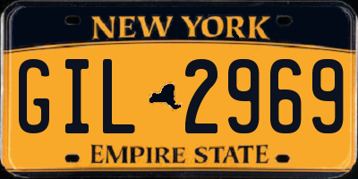 NY license plate GIL2969