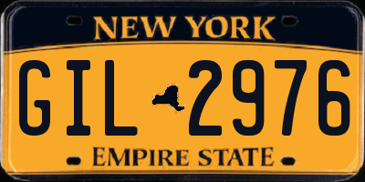 NY license plate GIL2976
