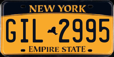 NY license plate GIL2995