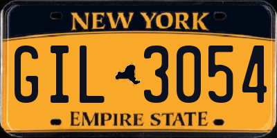 NY license plate GIL3054