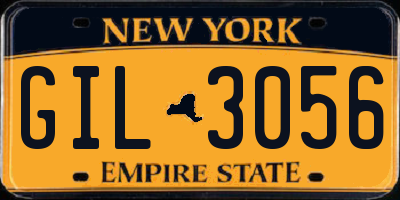 NY license plate GIL3056