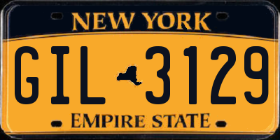 NY license plate GIL3129