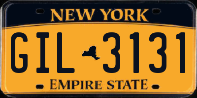 NY license plate GIL3131